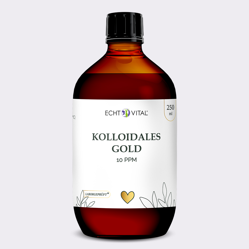 Kolloidales Gold 10 ppm - 1 Flasche mit 250 ml - Jetzt neu!