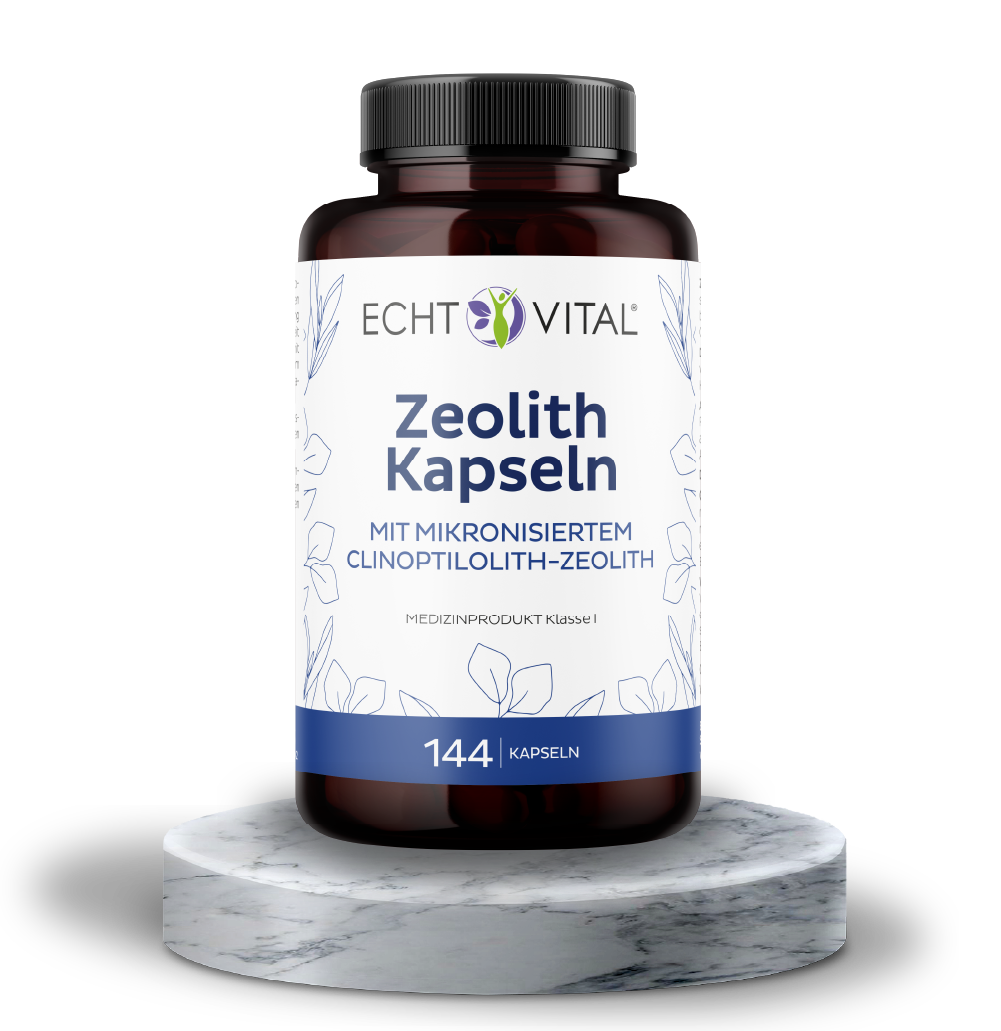 Zeolith - 1 Glas mit 144 Kapseln