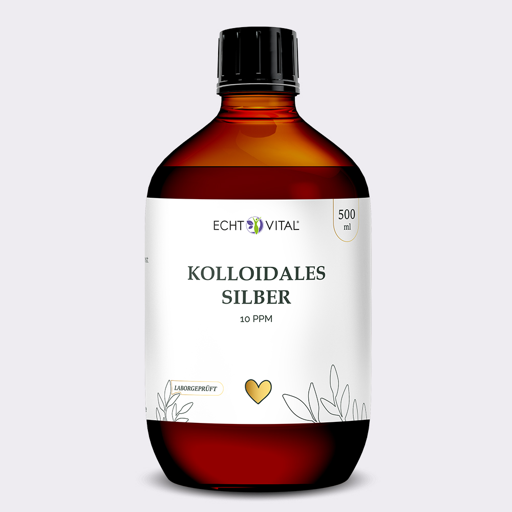 Kolloidales Silber 10 ppm - 1 Flasche mit 500 ml - Jetzt neu und verbessert!
